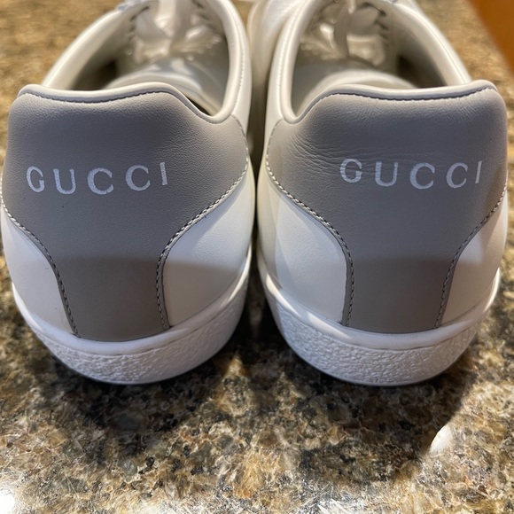 Gucci Women's Ace Interlocking G Sneakers White / Gray Sz 36 - Picture 8 of 8